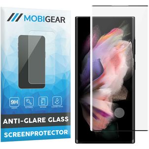 Mobigear Curved Samsung Galaxy S23 Ultra Glazen Screenprotector - Case Friendly - Zwart