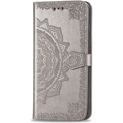 Mobigear Mandala HONOR 9X Lite Hoesje Bookcase Portemonnee - Grijs