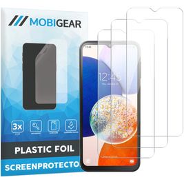 Mobigear Samsung Galaxy A14 Screenprotector Folie - Case Friendly (3-Pack)