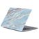 Mobigear Marble MacBook Air 13 Inch (2018-2020) Hoes Hardshell Laptopcover MacBook Case - Blauw / Goud - Model A1932 / A2179 / A2337
