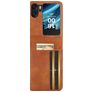Mobigear Excellent Wallet OPPO Find N2 Flip Hoesje Hardcase Backcover - Cognac