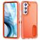 Mobigear Rugged Stand Samsung Galaxy S23 Hoesje Hardcase Backcover Shockproof met Standaard - Oranje