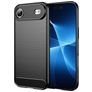 Mobigear Brushed Slim iPhone Air Hoesje Flexibel TPU Backcover - Zwart