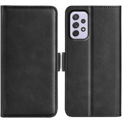 Mobigear Slim Magnet Samsung Galaxy A73 Hoesje Bookcase Portemonnee - Zwart