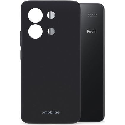 Mobilize Rubber Gelly Xiaomi Redmi Note 13 4G Hoesje Flexibel TPU Backcover - Zwart