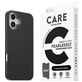 CARE by PanzerGlass Fashionable iPhone 16 Plus Siliconen MagSafe Hoesje Backcover - Zwart