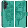 Mobigear Butterfly Samsung Galaxy M55 Hoesje Bookcase Portemonnee - Groen