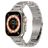 Mobigear Amsterdam Stalen Apple Watch Bandje Vouwsluiting - 49/46/45/44 mm - Titanium