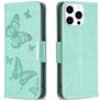 Mobigear Butterfly iPhone 15 Pro Hoesje Bookcase Portemonnee - Groen