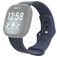Mobigear Sport Dual Siliconen Fitbit Versa 3 Bandje Druksluiting - Blauw