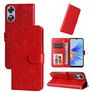 Mobigear Sunflower OPPO A17 Hoesje Bookcase Portemonnee - Rood