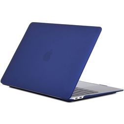 Mobigear Matte MacBook Air 13 Inch (2010-2019) Hoes Hardshell Laptopcover MacBook Case - Marineblauw - Model A1369 / A1466