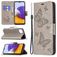 Mobigear Butterfly Samsung Galaxy A22 5G Hoesje Bookcase Portemonnee - Grijs