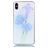 Mobigear Design iPhone XS Max Hoesje Flexibel TPU Backcover - Paarse Bloem