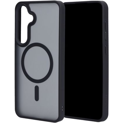 Mobiparts Hardcover Samsung Galaxy S25 Plus MagSafe Hoesje Hardcase Backcover - Satin Black
