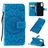 Mobigear Sunflower Samsung Galaxy S20 Hoesje Bookcase Portemonnee - Blauw