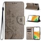 Mobigear Flowers Samsung Galaxy A55 Hoesje Bookcase Portemonnee - Grijs