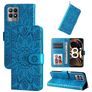 Mobigear Sunflower Realme Narzo 50 4G Hoesje Bookcase Portemonnee - Blauw