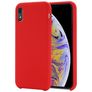 Mobigear Rubber Touch iPhone XR Siliconen Hoesje Backcover - Rood