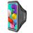 Mobiparts Comfort Fit Telefoonhouder Hardlopen Samsung Galaxy A51 Sport Hoesje Neopreen Sportarmband - Zwart