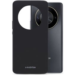 Mobilize Rubber Gelly HONOR Magic 6 Lite Hoesje Flexibel TPU Backcover - Matt Black