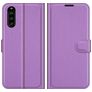 Mobigear Classic Sony Xperia 10 III Hoesje Bookcase Portemonnee - Paars