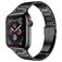 Mobigear Lissabon Stalen Apple Watch Bandje Vouwsluiting - 49/46/45/44 mm - Zwart