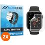 Mobigear Apple Watch - 44 mm Hydrogel TPU Screenprotector - Case Friendly (2-Pack)