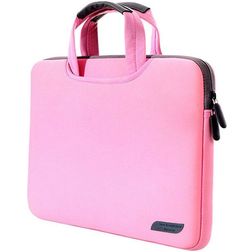 Mobigear Neon Neopreen Laptop Aktetas 15 - 16 inch Laptoptas + Handvat - Roze