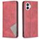 Mobigear Rhombus Slim Nothing Phone (1) Hoesje Bookcase - Rood