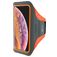 Mobiparts Comfort Fit Telefoonhouder Hardlopen iPhone XS Max Sport Hoesje Neopreen Sportarmband - Neon Orange