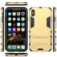 Mobigear Armor Stand iPhone XS Max Hoesje Hardcase Backcover Shockproof met Standaard - Goud