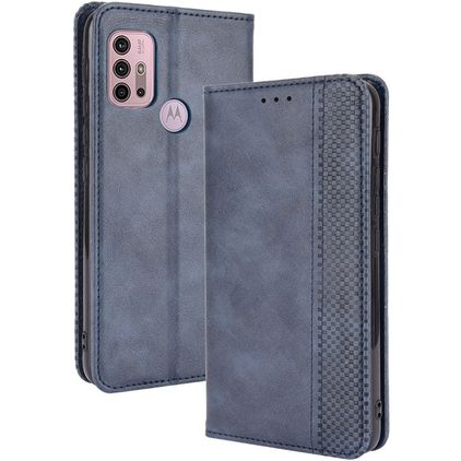 Mobigear Sensation Motorola Moto G30 Hoesje Bookcase Portemonnee - Blauw