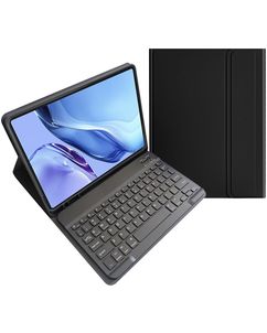 Mobigear Keys iPad 11 (2025) Hoes QWERTY Bluetooth Toetsenbord Bookcase + Stylus Houder - Zwart
