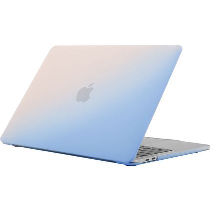 Mobigear Rainbow Matte MacBook Pro 13 Inch (2016-2023) Hoes Hardshell Laptopcover MacBook Case - Blauw - Model A1706 / A1708 / A1989 / A2159 / A2289 / A2251 / A2338