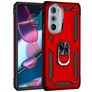 Mobigear Armor Ring Motorola Edge 30 Pro Hoesje Hardcase Backcover Shockproof met Ringhouder - Rood