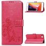Mobigear Clover iPhone SE (2022) Hoesje Bookcase Portemonnee - Roze