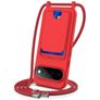 Mobigear Lanyard Card Google Pixel 11 Pro XL Siliconen Hoesje met koord en Pasjeshouder - Rood