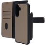 Mobiparts Samsung Galaxy A56 Hoesje Echt Leer Uitneembare 2in1 Bookcase Portemonnee - Taupe