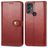 Mobigear Snap Button TCL 305 Hoesje Bookcase Portemonnee - Rood