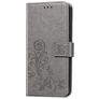 Mobigear Clover Huawei P40 Hoesje Bookcase Portemonnee - Grijs