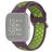 Mobigear Sport Plus Buckle Siliconen Fitbit Versa 2 Bandje Gespsluiting - Groen / Paars