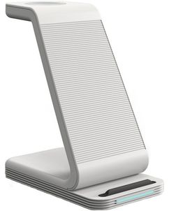 Mobigear PowerStack 3in1 Qi Laadstation voor Telefoon / AirPods en Apple Watch - Wit