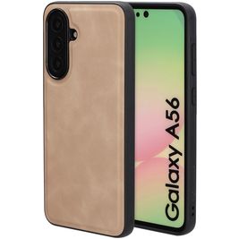 Mobiparts Classic Samsung Galaxy A56 MagSafe Hoesje TPU,Kunstleer Backcover - Moonstone Beige