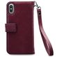 Mobilize Gelly Zipper iPhone XS Max Hoesje Uitneembare 2in1 Clutch - Bordeaux