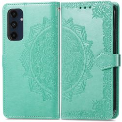 Mobigear Mandala Samsung Galaxy A16 Hoesje Bookcase Portemonnee - Groen
