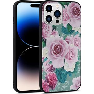 Mobigear Flowers iPhone 14 Pro Hoesje Hardcase Backcover - Model 1