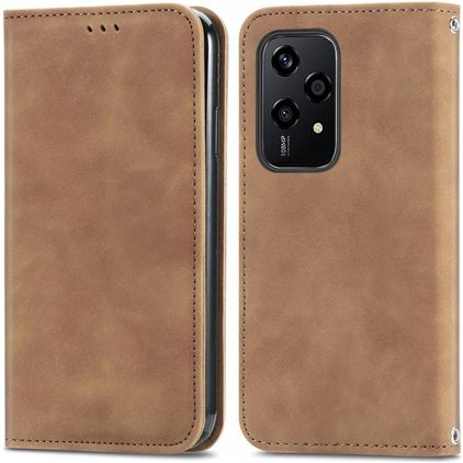 Mobigear Retro Slim HONOR 200 Lite Hoesje Bookcase Portemonnee - Bruin