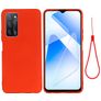 Mobigear Rubber Touch OPPO A54 Siliconen Hoesje Backcover - Rood