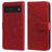 Mobigear Flowers Google Pixel 6 Hoesje Bookcase Portemonnee - Rood